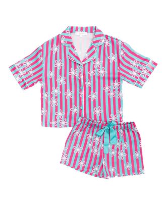 Sunshine Society Kids Silky Cabana Club Short Sleeve Short Set main image 1