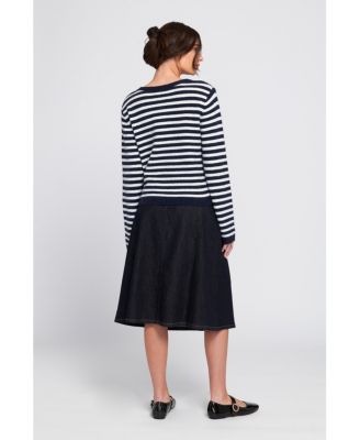 Fuzzy Striped Cardigan