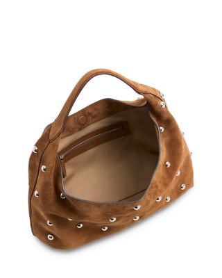 The Mylie Embellished Slouchy Suede Shoulder Bag