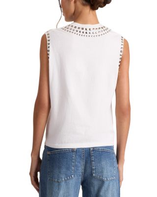 Micah Embellished Muscle Tee