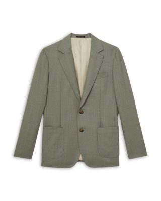 Midnight Single Breasted Textured Slim Fit Blazer