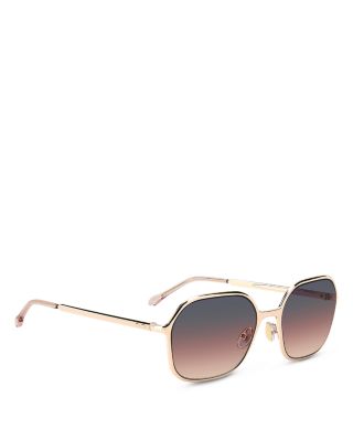 Square Geometrical Sunglasses, 57mm