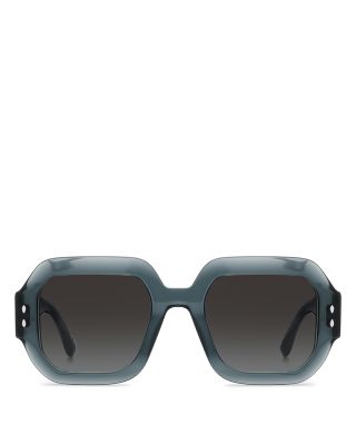 Square Geometrical Sunglasses, 51mm