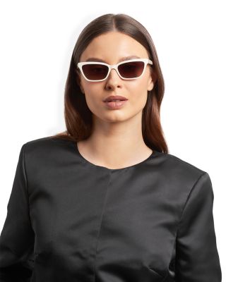 Aisha Rectangle Sunglasses, 55mm