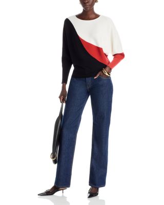 Colorblock Dolman Sleeve Sweater