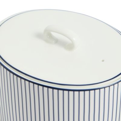 Gio Teapot, Pinstripe White