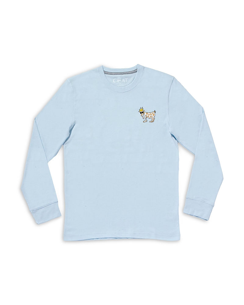 Goat Usa Boys' Long Sleeved Graphic Tee - Little Kid, Big Kid In Blue