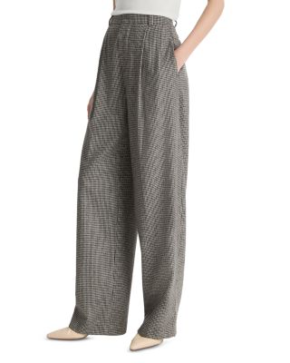 High Rise Wool Blend Pants