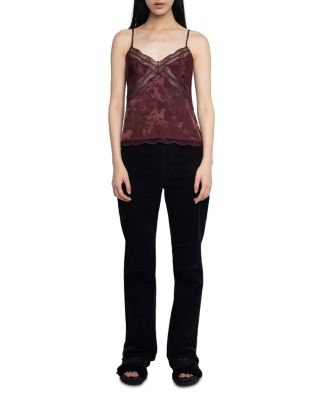 Cishi Jacquard Horses Silk Camisole