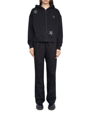 Mia Zip PMO AO Stars Embellished Hoodie