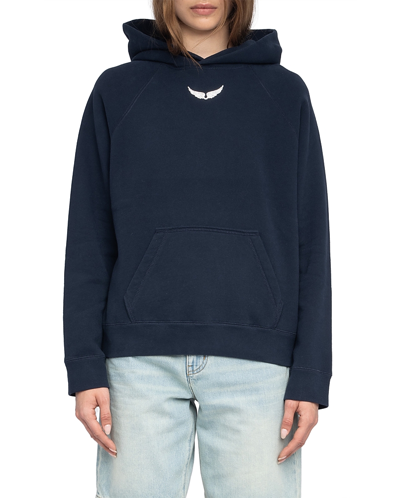 Zadig & Voltaire Georgy Mo Photo Ride Embellished Sweatshirt In Blue