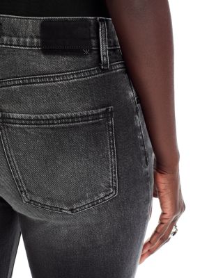 Rosie High Rise Flare Jeans in Washed Black