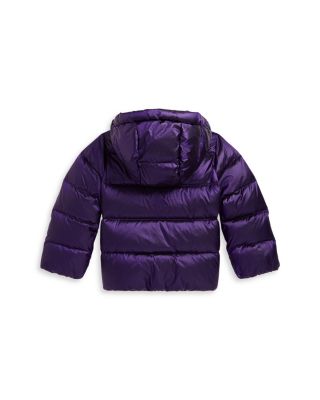 Girls' Metallic Down Hooded Jacket - Little Kid