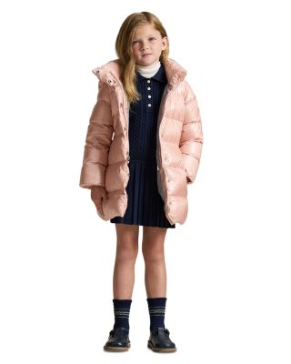 Girls' Down Hooded Long Jacket - Big Kid, Little Kid