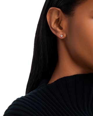 Certified Diamond Colorless Stud Earrings in 18K Yellow Gold, 0.50 tcw