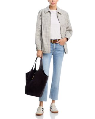 High Rise Straight Cropped Jeans in Indigo - Exclusive