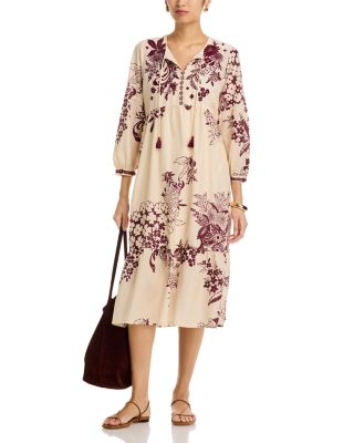 Tiered Bishop Sleeve Dress