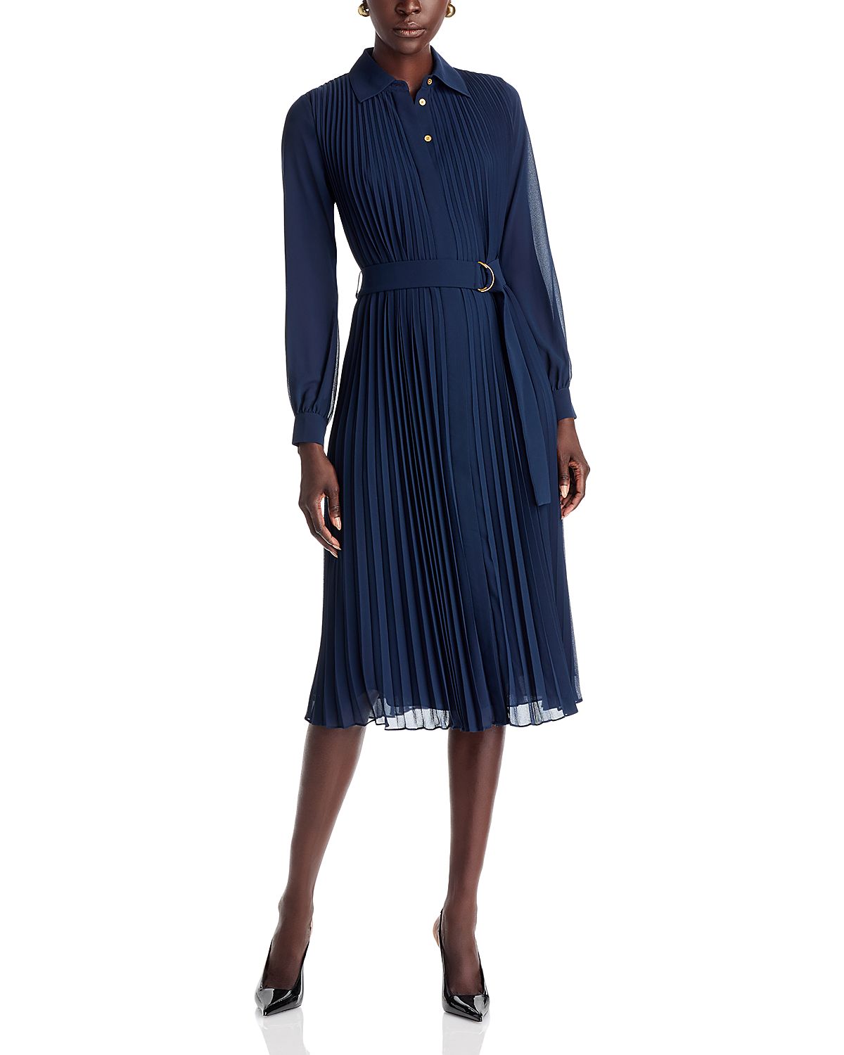 Michael Michael Kors Pleated Shirt Dress