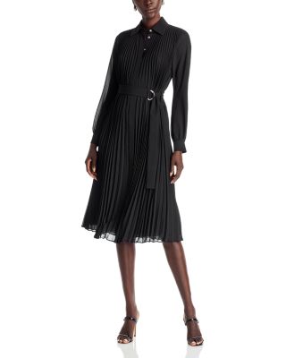 Pleated Shirt Dress
