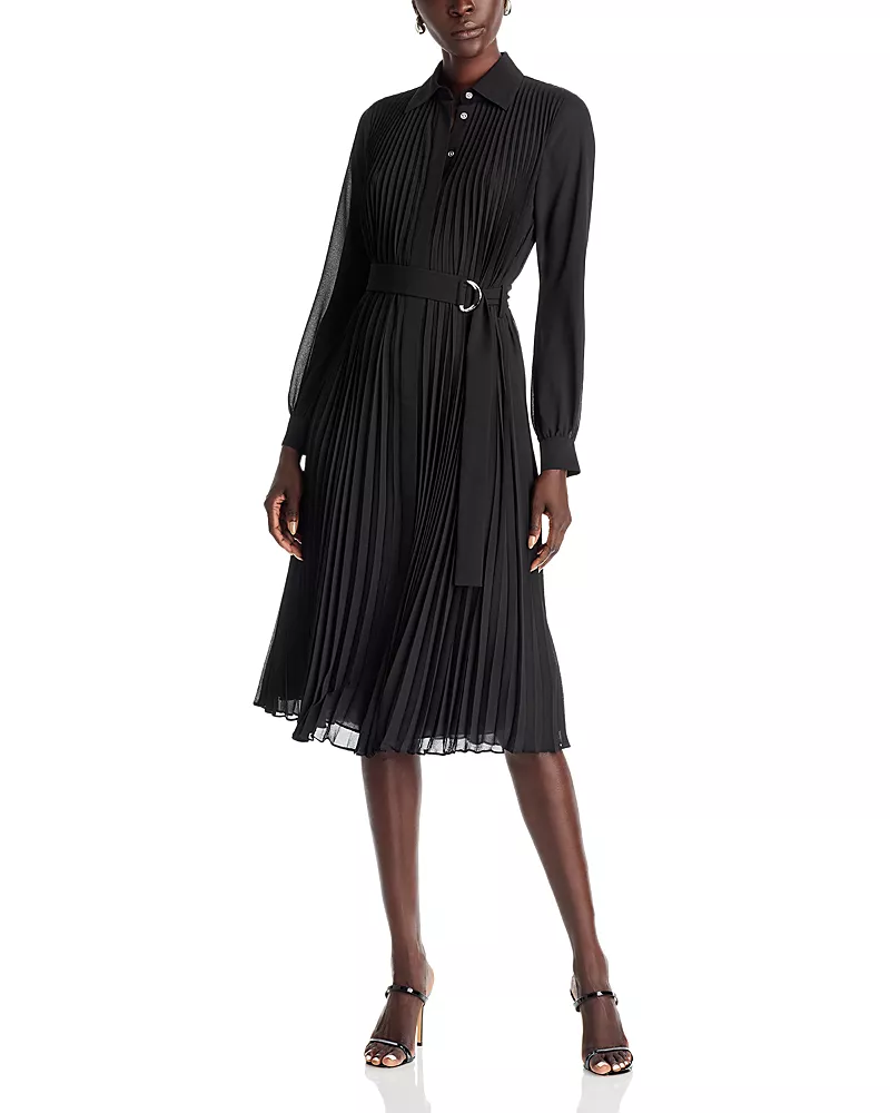 Michael Michael Kors Pleated Shirt Dress