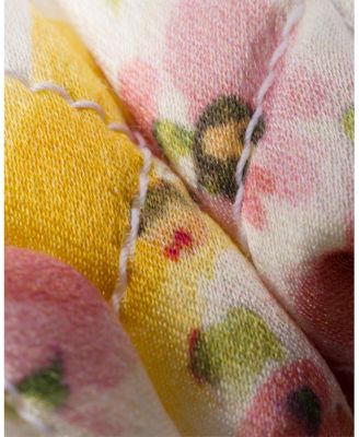 Floral-Print Satin Scrunchie