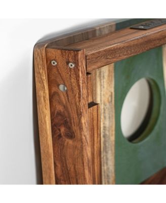 2ft x 4ft River Epoxy Resin with Live Edge Acacia Pathfinder ART Cornhole Boards