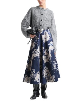 Varda Horse Print Skirt