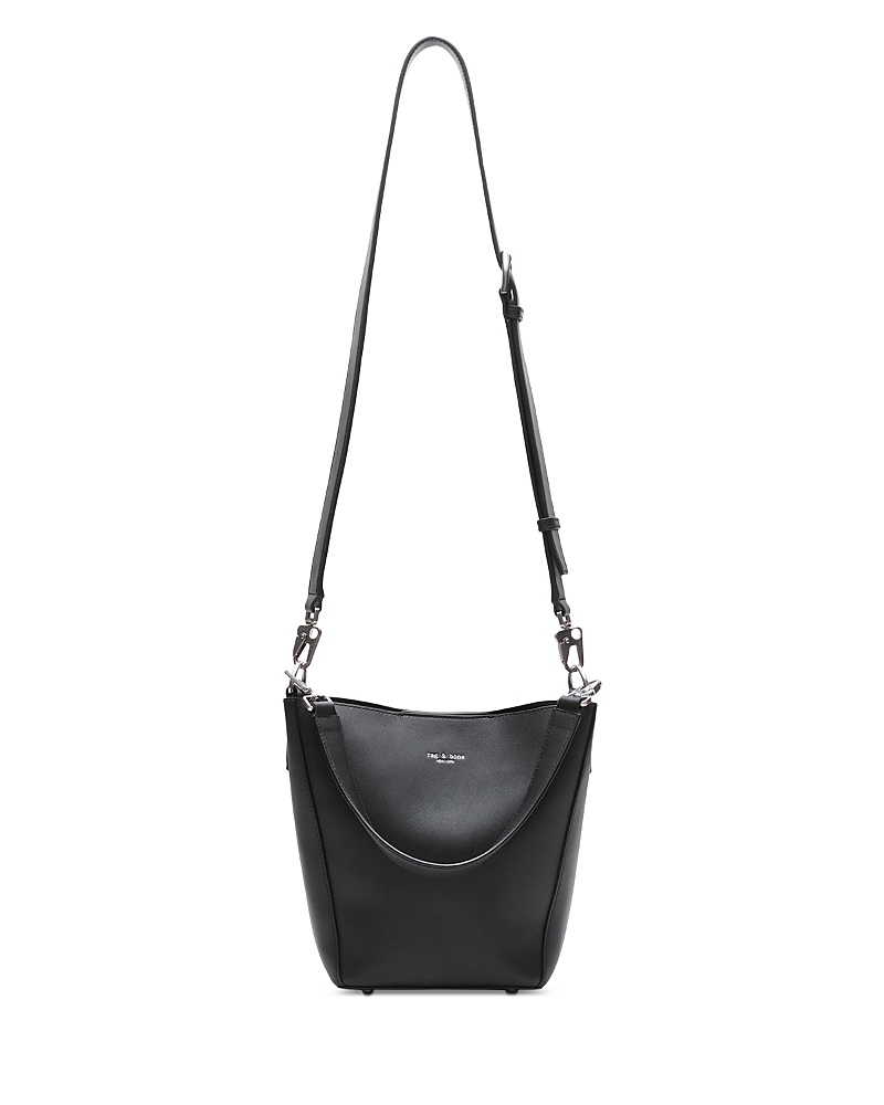 Rag & Bone Parker Leather Bucket Bag In Black