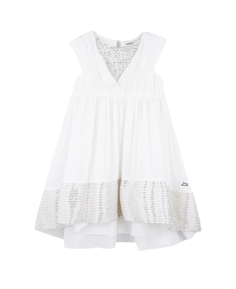 Lanvin Girls' Dazzling Evening Gown - Little Kid, Big Kid In White