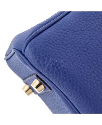 Birkin 25 Handbag Blue Togo with Gold Hardware