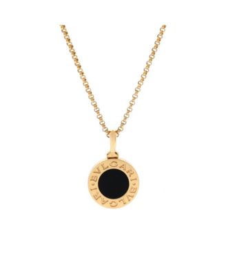 Pre-Owned Bvlgari - Bvlgari Bvlgari Pendant Necklace 18K Gold with Onyx