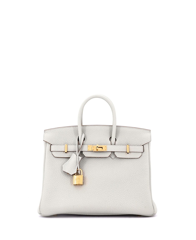 Pre-owned Pre-owned Hermes Hermes Birkin 25 Handbag Grey Togo With Gold Hardware In Gray