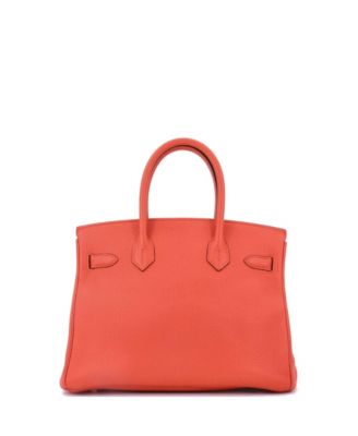 Birkin 30 Handbag Orange Togo with Gold Hardware