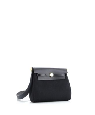 20 Herbag Zip Toile and Leather