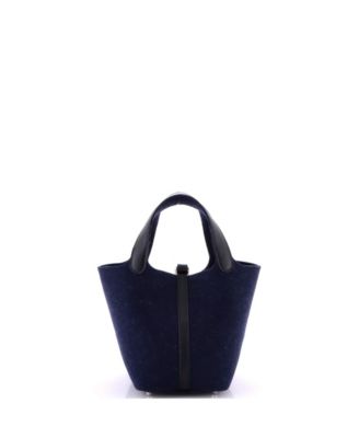 PM Picotin Lock Bag Felt with Leather