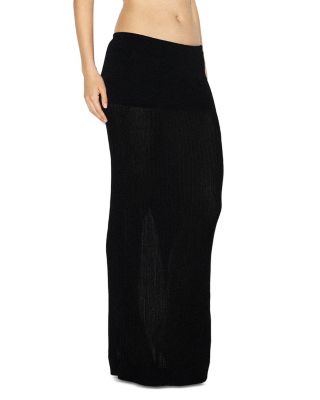 Sheer Knit Maxi Skirt