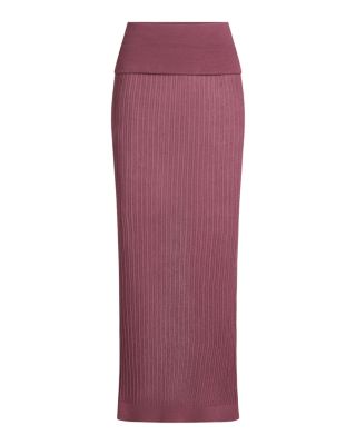 Sheer Knit Maxi Skirt