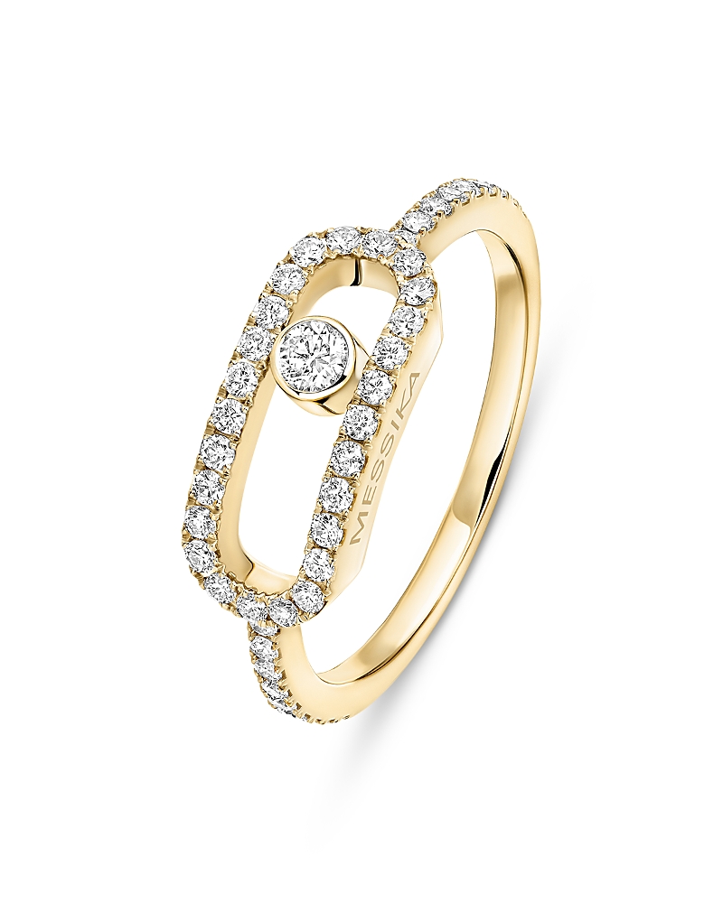 Messika Diamond Move Uno Large Model Pave Ring In 18k Gold, 0.31 Tcw In Gold