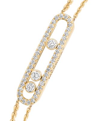 Diamond Move Pav&eacute; Bracelet in 18K Gold, 0.65 tcw