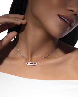 Diamond Move Necklace in 18K Gold, 16.5", 0.3 tcw