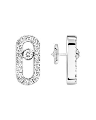 Diamond Move Uno Pav&eacute; Stud Earrings in 18K Gold, 0.16 tcw