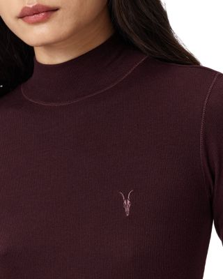 Rina Long Sleeved Roll Neck Top