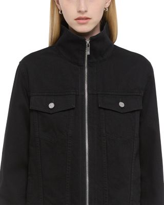 Funnel Neck Trucker Jacket 