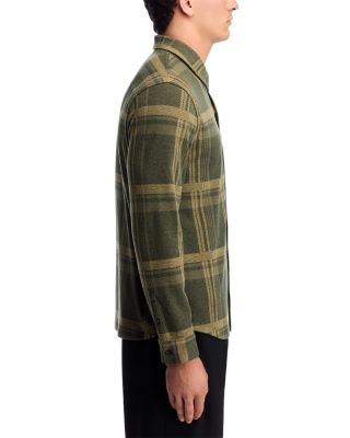 Plaid Knit Shirt Jacket