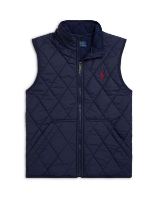 Boys' Fleece Lined Quilted Vest - Big Kid