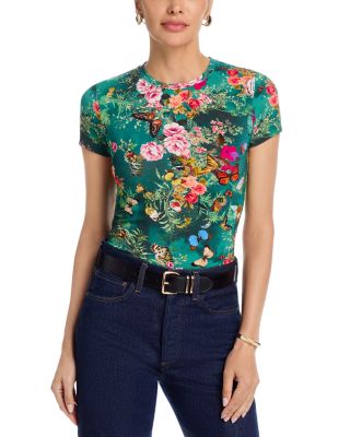 Ressi Charonda Butterfly Floral Tee