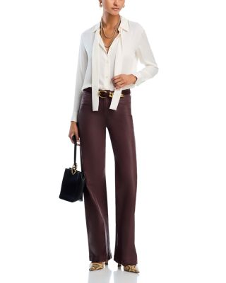 Scottie High Rise Wide Leg Jeans in Chocolate
