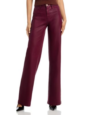 Clayton High Rise Wide Leg Jeans in Dark Port