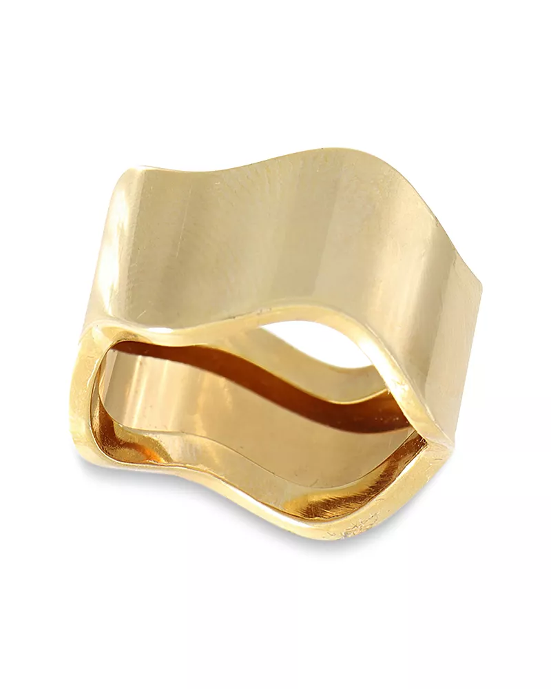 Bloomingdale's Fine Collection Large Polished Wave Ring in 14K Yellow Gold