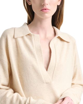Zaq Cashmere Split Neck Sweater